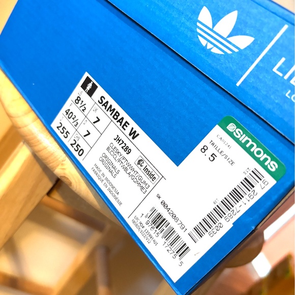 Adidas limited edition green floral Sambae sneakers made with Liberty fabric NWT - Picture 6 of 11